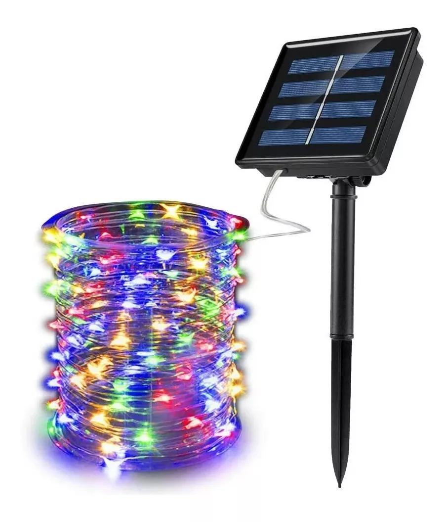 Luces Navidad Panel Solar 200 LED